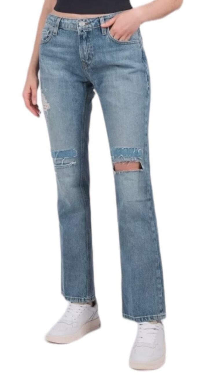Frame Jeans The Low Boot distressed ripped size 26